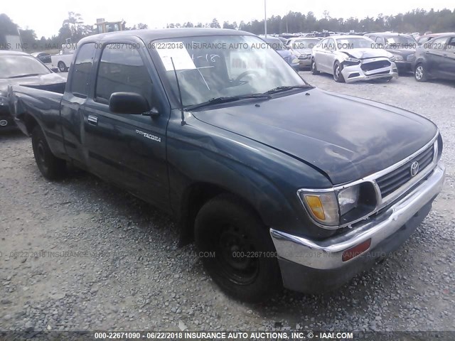 4TAVL52N1TZ127189 - 1996 TOYOTA TACOMA XTRACAB GREEN photo 1