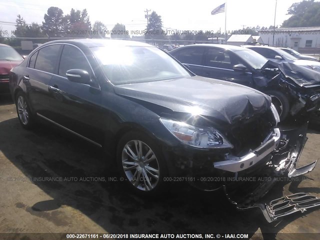 KMHGC4DF6BU127998 - 2011 HYUNDAI GENESIS 4.6L BLACK photo 1