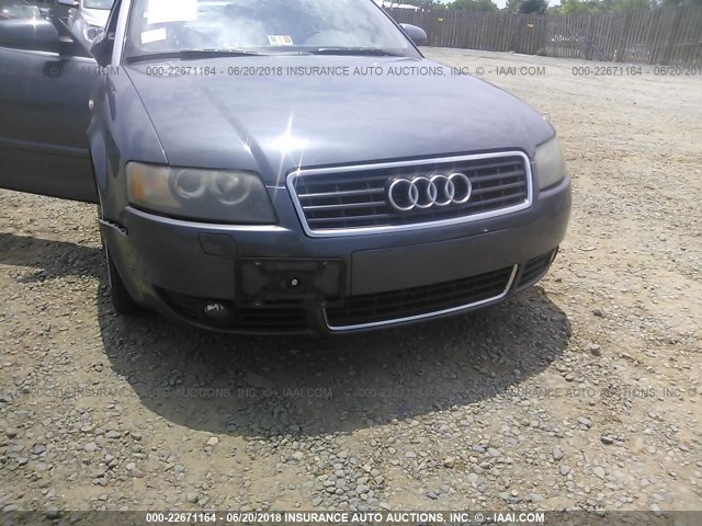 WAUAC48H26K009841 - 2006 AUDI A4 1.8 CABRIOLET GRAY photo 6