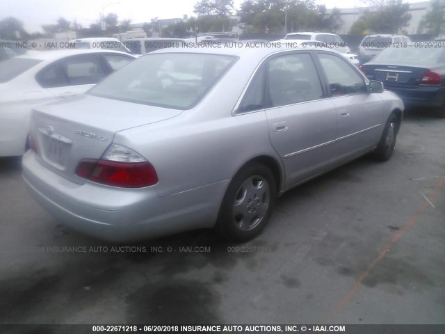 4T1BF28B63U272313 - 2003 TOYOTA AVALON XL/XLS GRAY photo 4