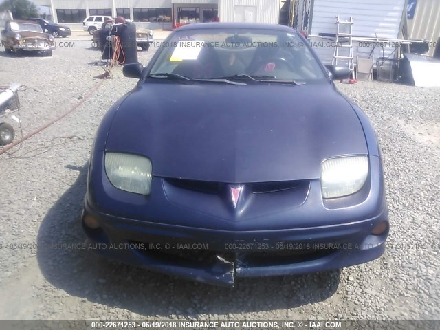 1G2JB124027406007 - 2002 PONTIAC SUNFIRE SE BLUE photo 6