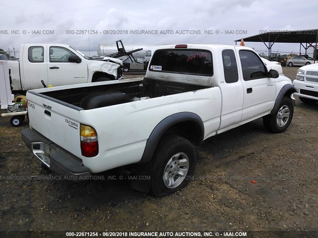 5TESM92N73Z272186 - 2003 TOYOTA TACOMA XTRACAB PRERUNNER თეთრი ფოტო 4
