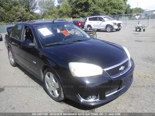 1G1ZW53116F231625 - 2006 CHEVROLET MALIBU SS BLACK photo 1