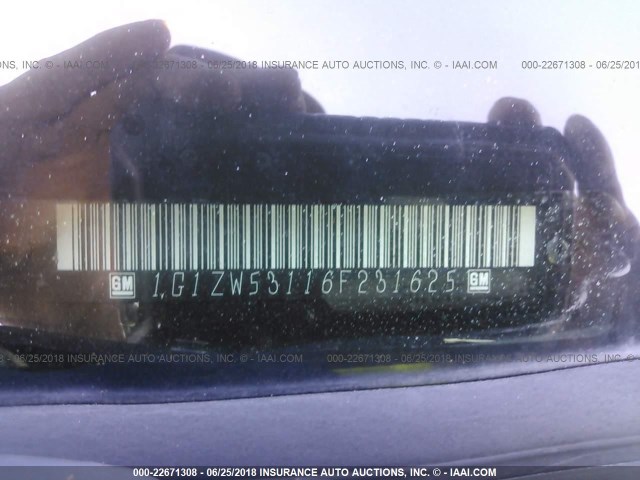 1G1ZW53116F231625 - 2006 CHEVROLET MALIBU SS 黑色 照片 9