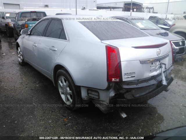 1G6DU57V290127644 - 2009 CADILLAC CTS HI FEATURE V6 SILVER photo 3