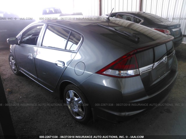 JHMZE2H50CS002102 - 2012 HONDA INSIGHT LX GRAY photo 3