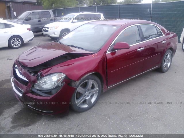 1G1ZC5E07CF356783 - 2012 CHEVROLET MALIBU 1LT 红色 照片 2