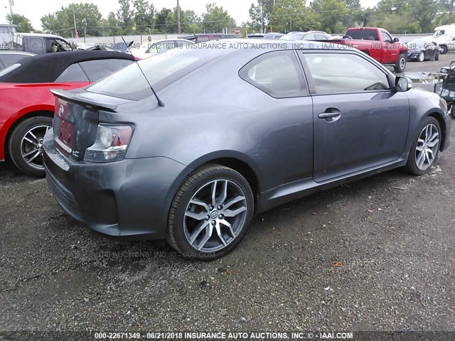 JTKJF5C74E3082984 - 2014 TOYOTA SCION TC 灰色 照片 4