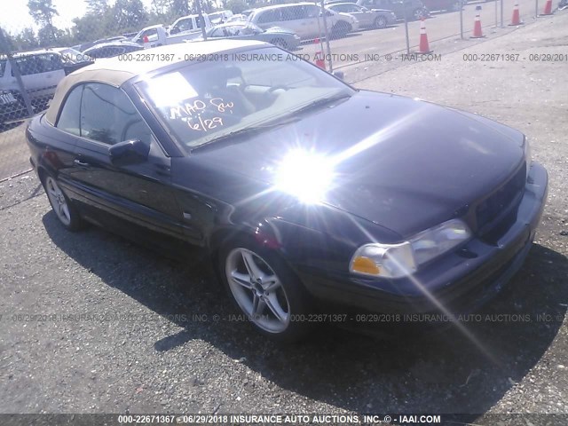 YV1NC56D52J026895 - 2002 VOLVO C70 BLACK photo 1