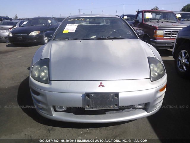 4A3AC84LXYE020718 - 2000 MITSUBISHI ECLIPSE GT SILVER photo 6