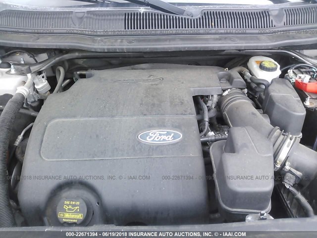 1FM5K8F81DGA67968 - 2013 FORD EXPLORER LIMITED 银色 照片 10