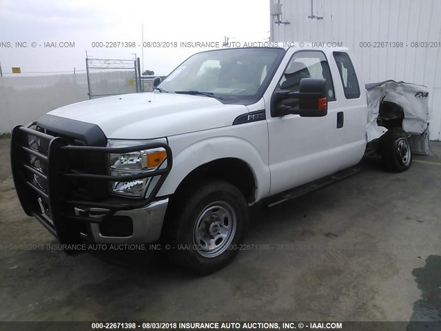 1FT7X2B69FEB07499 - 2015 FORD F250 SUPER DUTY WHITE photo 2