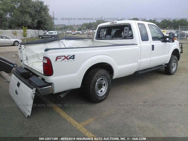 1FT7X2B69FEB07499 - 2015 FORD F250 SUPER DUTY WHITE photo 4
