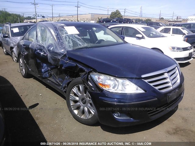 KMHGC46EX9U024954 - 2009 HYUNDAI GENESIS 3.8L BLUE photo 1