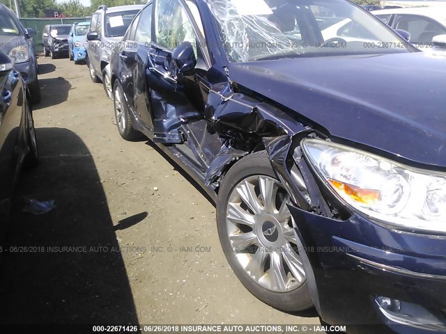 KMHGC46EX9U024954 - 2009 HYUNDAI GENESIS 3.8L BLUE photo 6