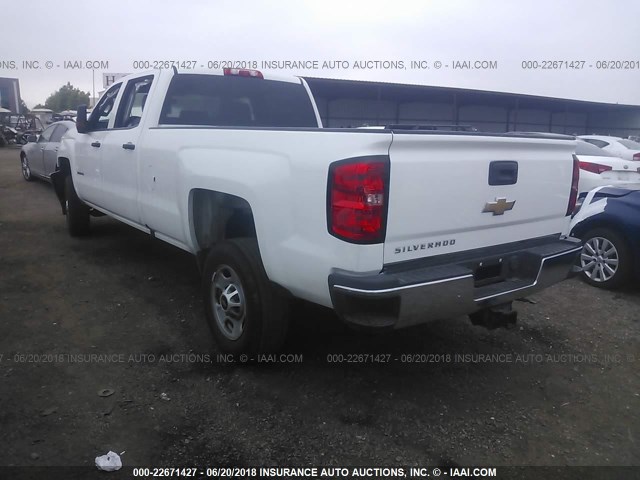 1GC1CUEG5GF168748 - 2016 CHEVROLET SILVERADO C2500 HEAVY DUTY WHITE photo 3