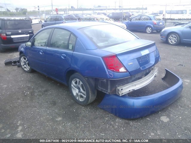 1G8AL52F34Z107422 - 2004 SATURN ION LEVEL 3 BLUE photo 3