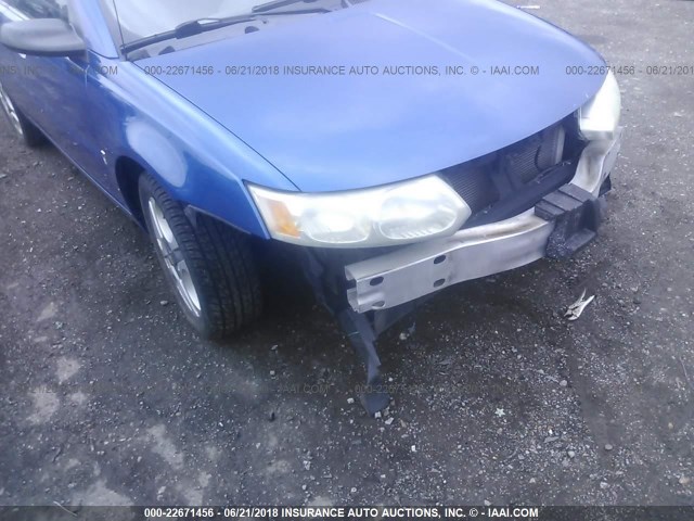 1G8AL52F34Z107422 - 2004 SATURN ION LEVEL 3 BLUE photo 6