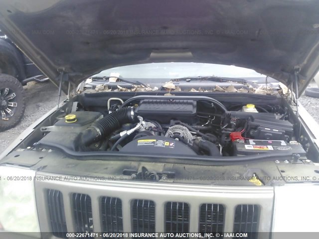 1J8HH48K66C171439 - 2006 JEEP COMMANDER ოქროსფერი ფოტო 10