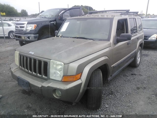 1J8HH48K66C171439 - 2006 JEEP COMMANDER ოქროსფერი ფოტო 2