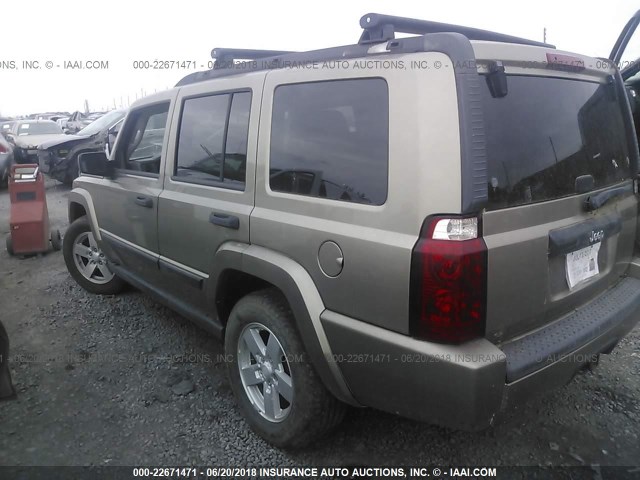 1J8HH48K66C171439 - 2006 JEEP COMMANDER ოქროსფერი ფოტო 3