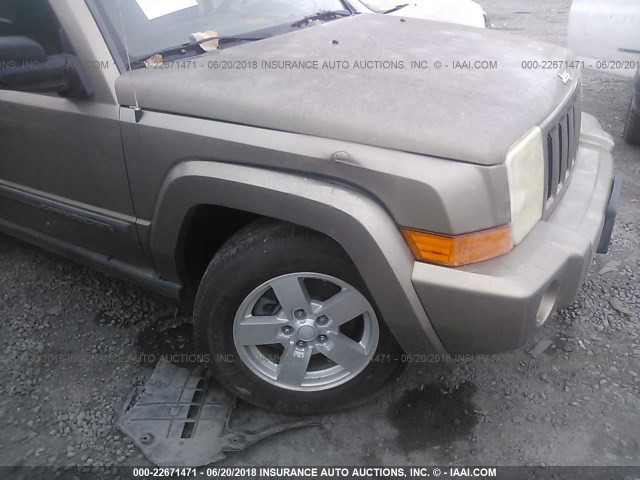 1J8HH48K66C171439 - 2006 JEEP COMMANDER ოქროსფერი ფოტო 6