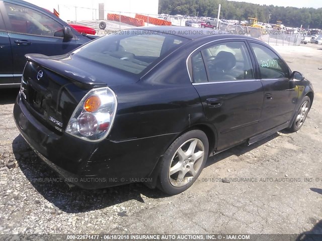 1N4BL11E53C335442 - 2003 NISSAN ALTIMA SE BLACK photo 4