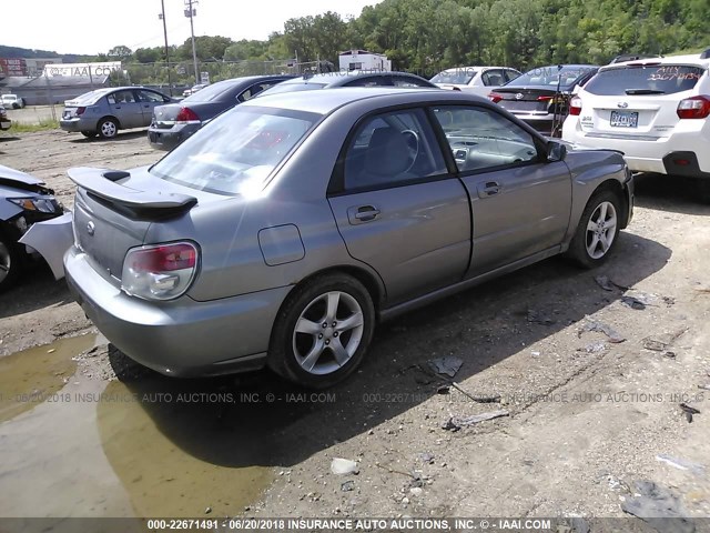 JF1GD67646H517947 - 2006 SUBARU IMPREZA 2.5I GRAY photo 4