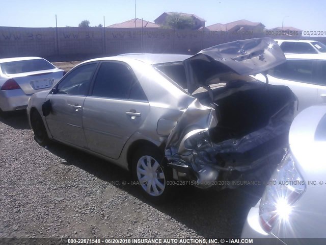 JTDBE32K863049738 - 2006 TOYOTA CAMRY LE/XLE TAN photo 3