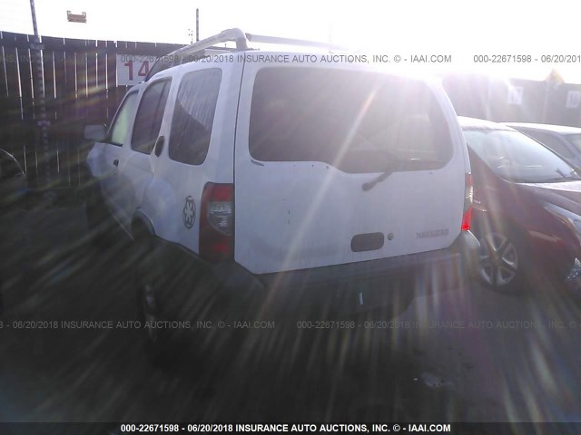 5N1ED28Y03C636996 - 2003 NISSAN XTERRA XE/SE WHITE photo 3