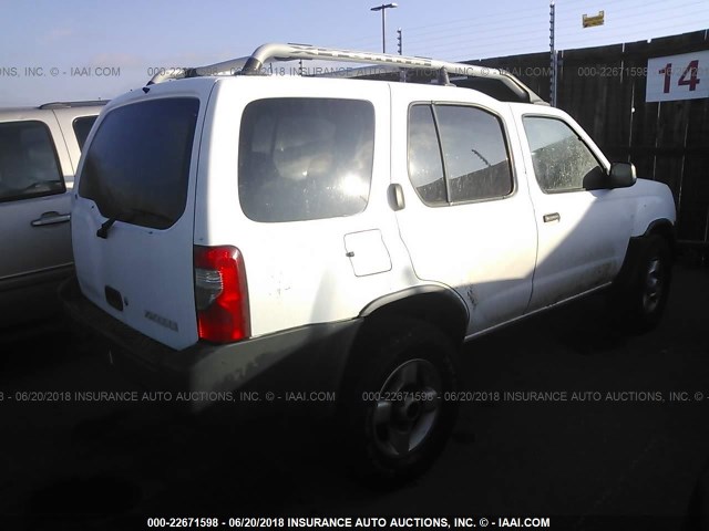 5N1ED28Y03C636996 - 2003 NISSAN XTERRA XE/SE WHITE photo 4