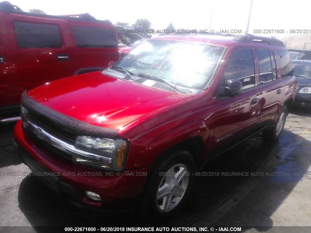 1GNET16S336207521 - 2003 CHEVROLET TRAILBLAZER EXT RED photo 2