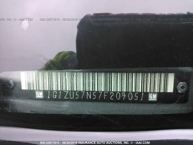 1G1ZU57N57F209051 - 2007 CHEVROLET MALIBU LTZ 灰色 照片 9