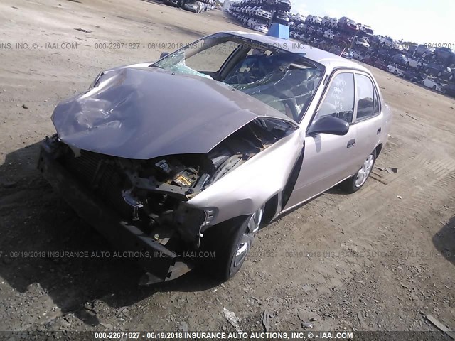 1NXBR12E0YZ370748 - 2000 TOYOTA COROLLA VE/CE/LE 金色 照片 2