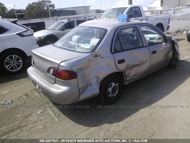 1NXBR12E0YZ370748 - 2000 TOYOTA COROLLA VE/CE/LE GOLD photo 4