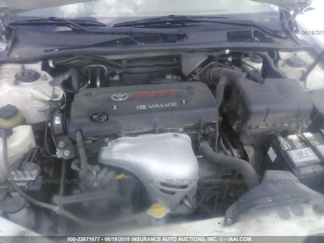 4T1BE30K05U416543 - 2005 TOYOTA CAMRY LE/XLE/SE თეთრი ფოტო 10