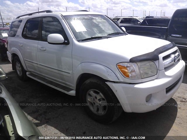 5TDZT38A65S259755 - 2005 TOYOTA SEQUOIA LIMITED WHITE photo 1