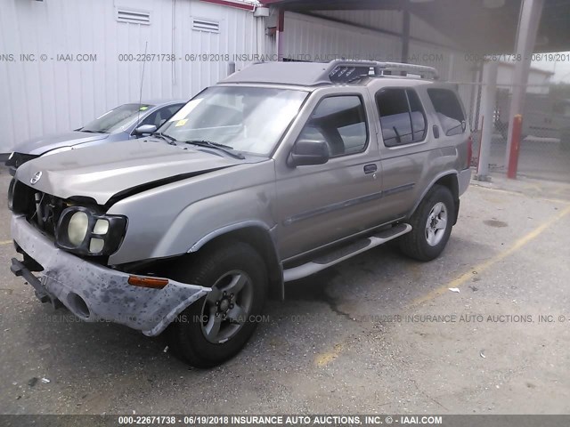 5N1ED28TX4C635490 - 2004 NISSAN XTERRA XE/SE TEAL photo 2