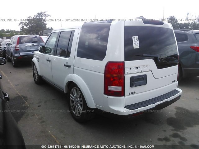 SALAK2D49BA577185 - 2011 LAND ROVER LR4 HSE LUXURY WHITE photo 3