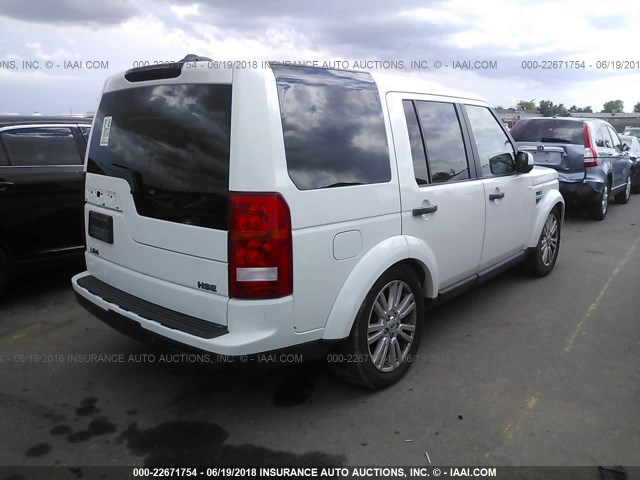 SALAK2D49BA577185 - 2011 LAND ROVER LR4 HSE LUXURY WHITE photo 4