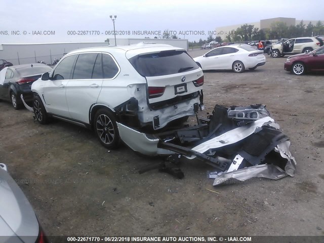 5UXKT0C34H0V97850 - 2017 BMW X5 XDR40E WHITE photo 3