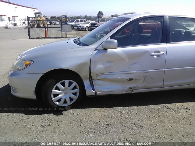 4T1BE32K66U113619 - 2006 TOYOTA CAMRY LE/XLE/SE ვერცხლისფერი ფოტო 6