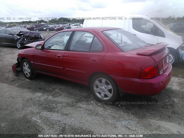 3N1CB51DX6L610010 - 2006 NISSAN SENTRA 1.8/1.8S RED photo 3