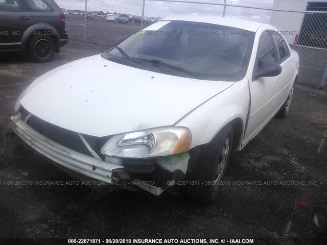 1B3EL46X26N245646 - 2006 DODGE STRATUS SXT WHITE photo 2