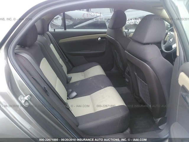 1G1ZB5EBXA4138298 - 2010 CHEVROLET MALIBU LS Pewter photo 8