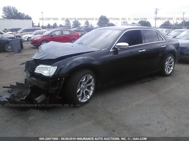 2C3CCAPTXGH248308 - 2016 CHRYSLER 300C PLATINUM BLACK photo 2