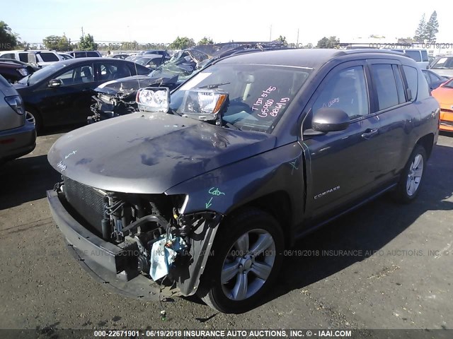 1C4NJCEA5GD648376 - 2016 JEEP COMPASS LATITUDE 灰色 照片 2