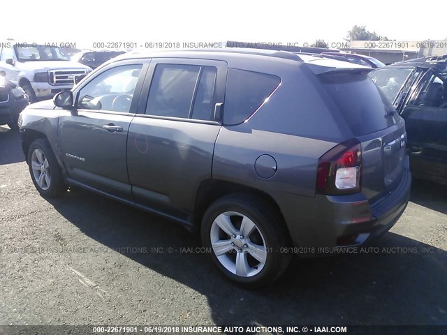1C4NJCEA5GD648376 - 2016 JEEP COMPASS LATITUDE 灰色 照片 3