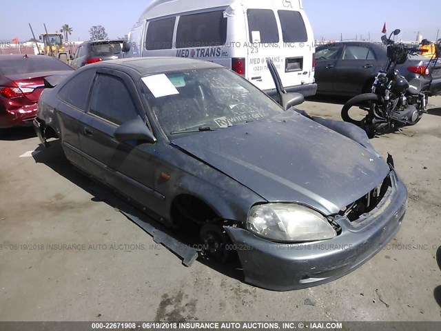 1HGEM1153XL092757 - 1999 HONDA CIVIC SI/SIR GRAY photo 1