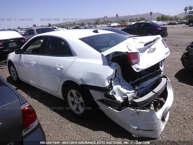 1G11B5SL8EF217117 - 2014 CHEVROLET MALIBU LS WHITE photo 3